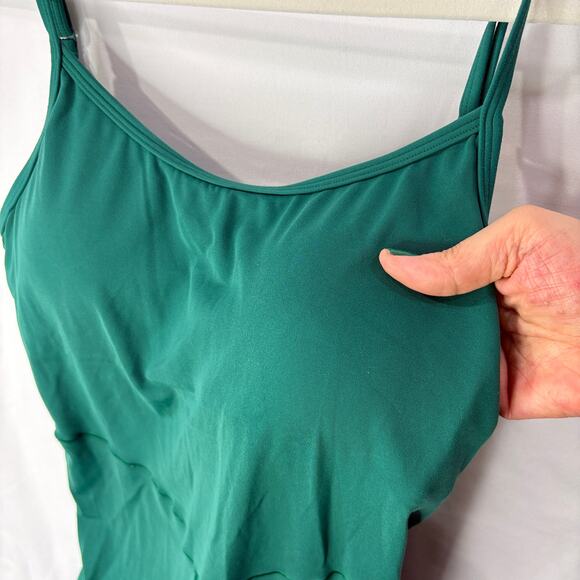 Offline by Aerie Size M Real Me Xtra Green Flare Jumpsuit One Piece Workout Yoga - Picture 5 of 14